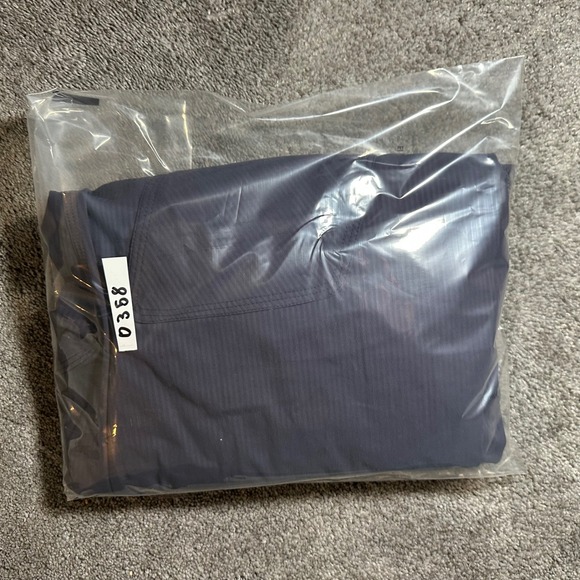 Lululemon Dance Studio Pant Women 8 Purple Pinstripe Ruched Tapered Jogger - Picture 10 of 10